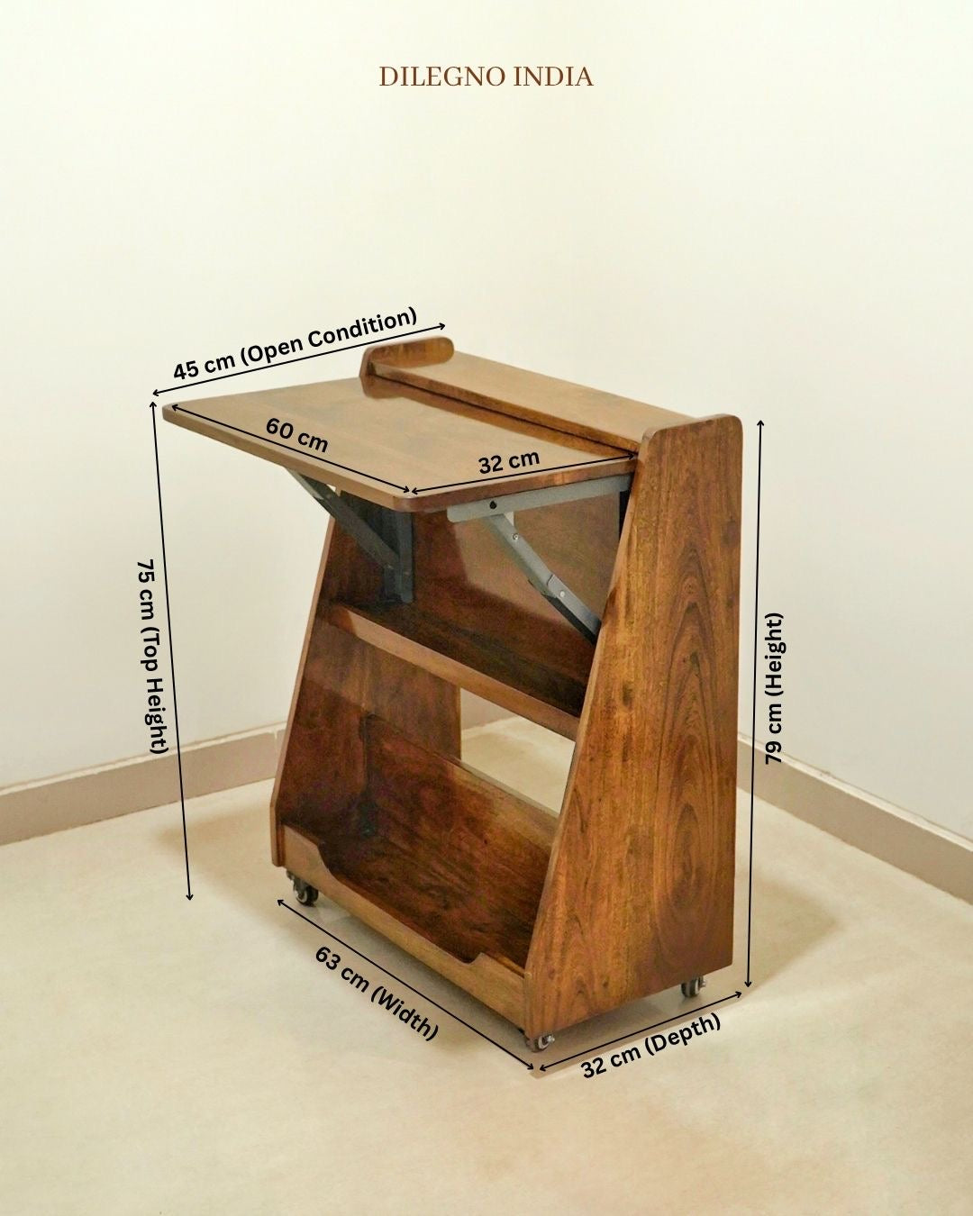 Foldable Study Table With Storage