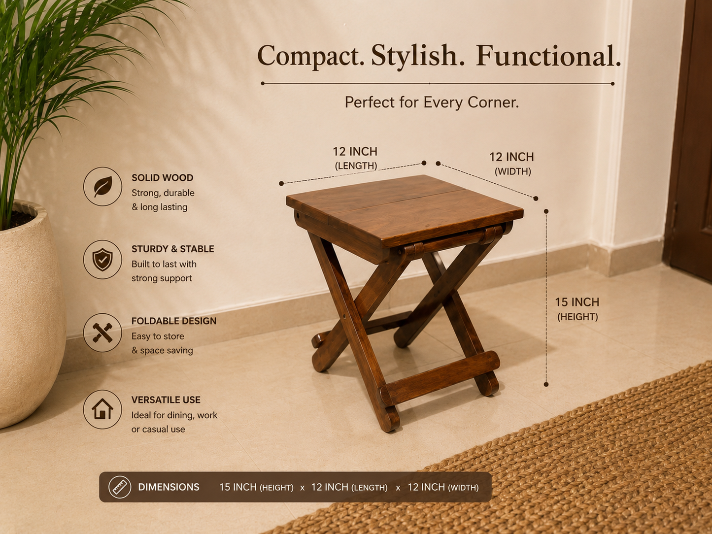 Foldable Picnic Stool