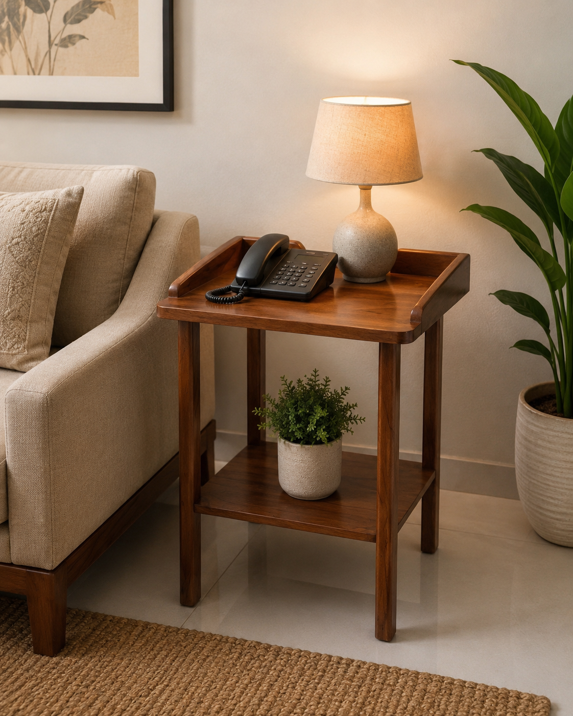 Wooden Telephone Stand