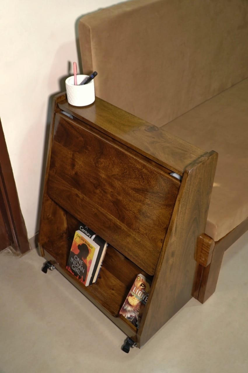 Foldable Study Table With Storage