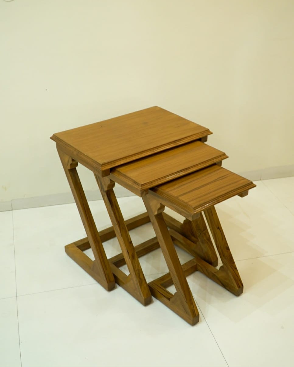 Wooden Nesting Table (set of 3 pc)