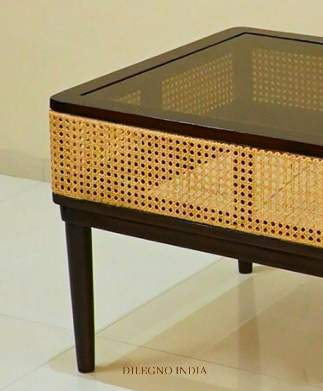 Cane Jali Centre Table