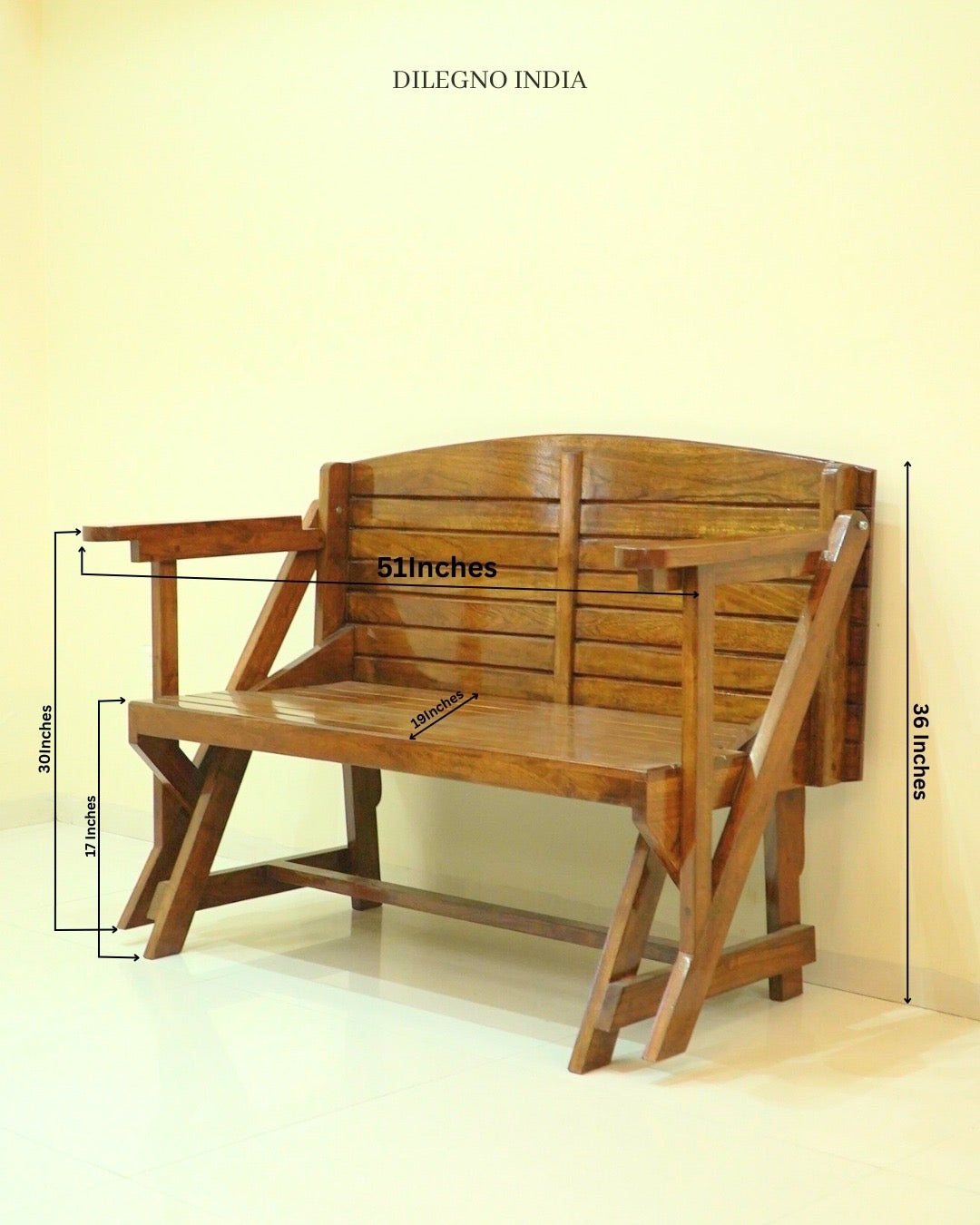 Bench Cum Dining Table 4 Seater