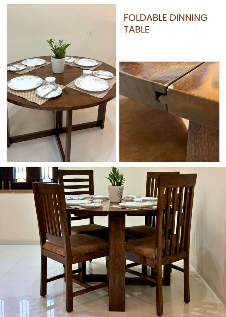 Foldable Round Dining Table