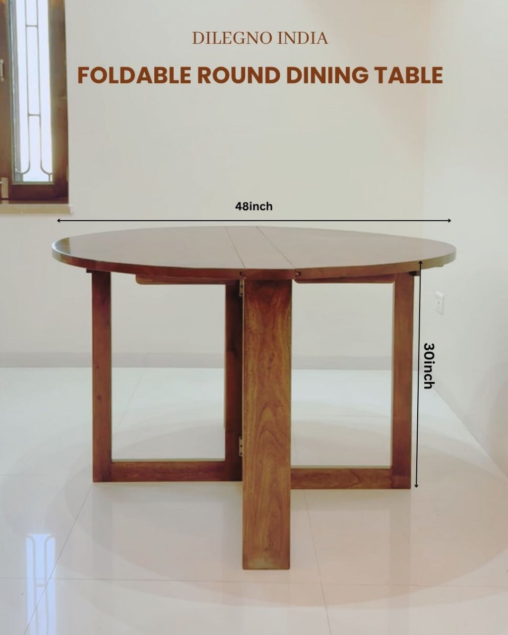 Foldable Round Dining Table
